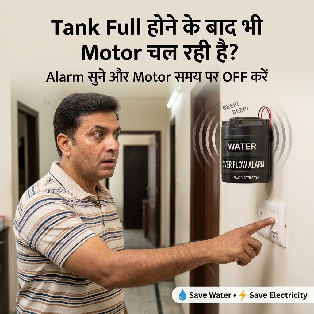 Water Tank Alarm Overflow Bell with Sensor and Voice