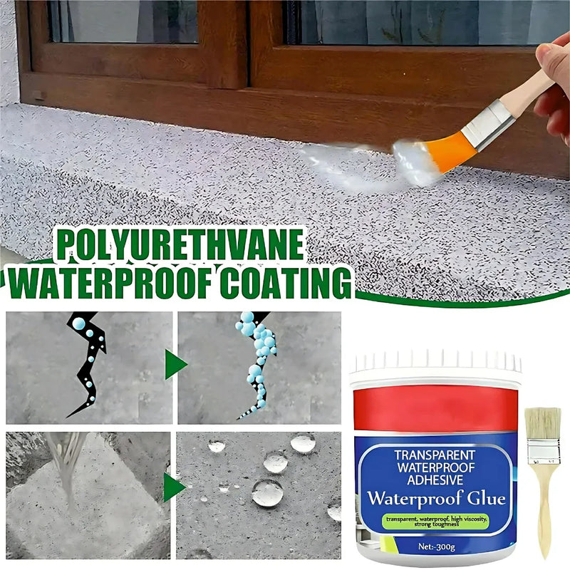 💧Buy 1 Get 1 FREE – Transparent Waterproof Glue + Free Brush!🔥
