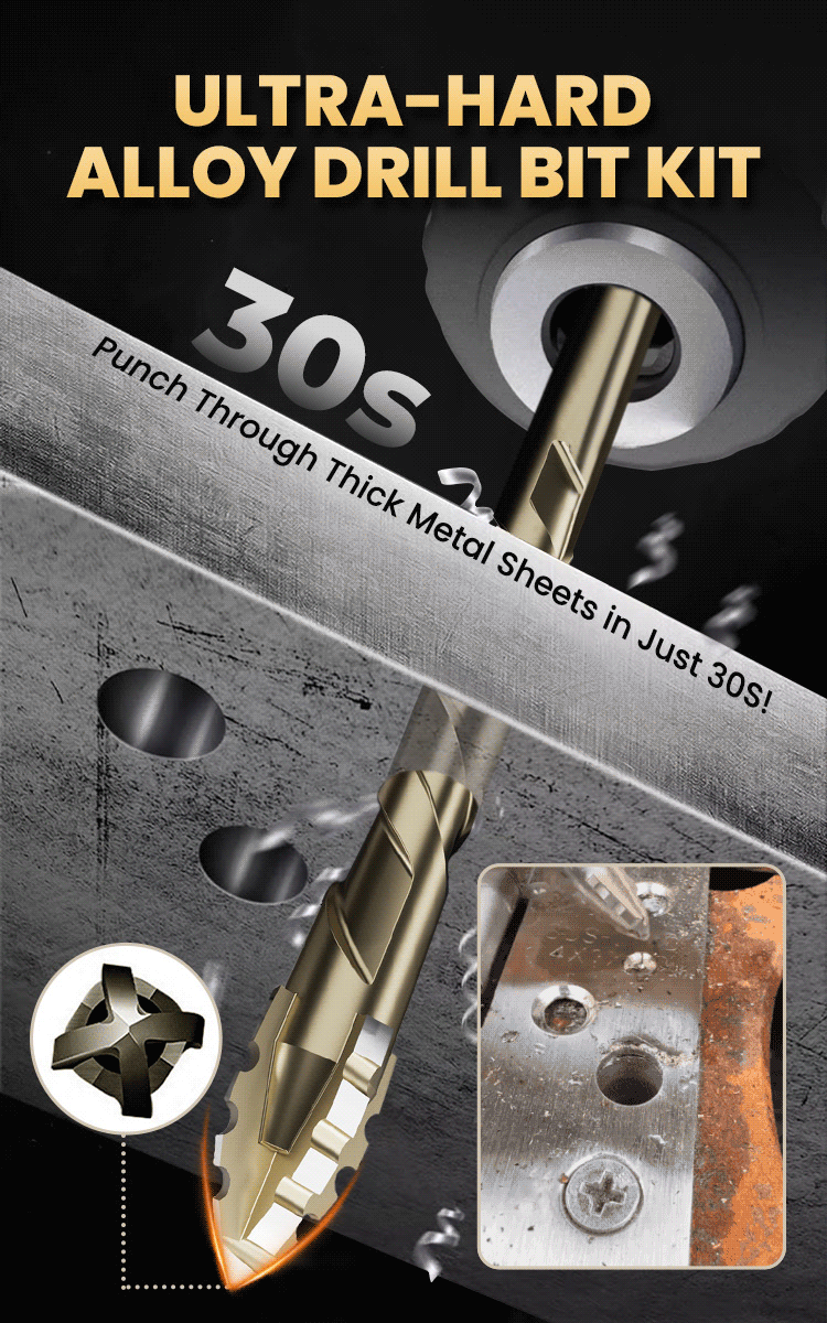 13-Piece Durable Power Drill Bit Kit