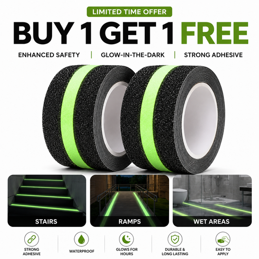 Anti Slip Safety Tape | Glows in the Dark (Buy 1 get 1 free)
