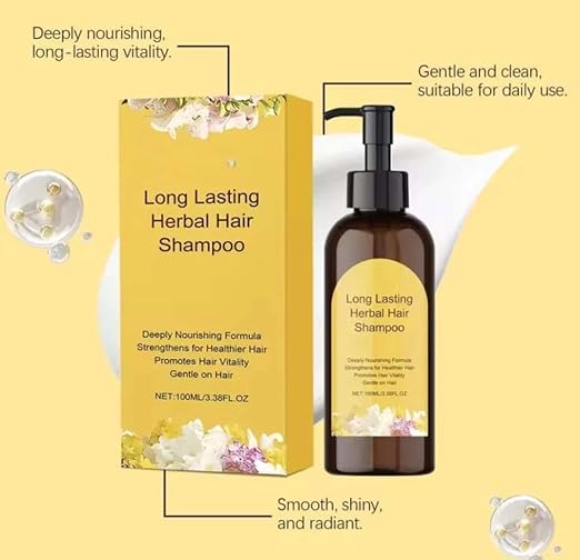 Long Lasting Natural Hair Dye Shampoo 100ML (Pack of 2)