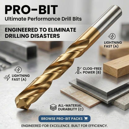 13-Piece Heavy-Duty Alloy Drill Bit Set