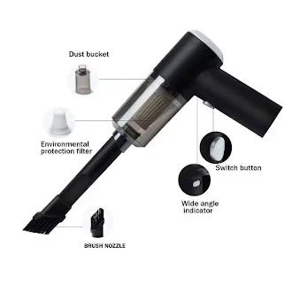 3-in-1 Air Duster & Vacuum Cleaner – Wireless & Powerful