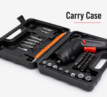 46 PCS Rechargeable Cordless Drill & Screwdriver Kit